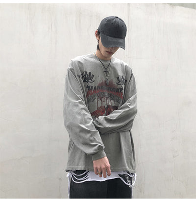 Playera Manga Larga Oscura para Hombre - Image 13