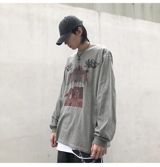 Playera Manga Larga Oscura para Hombre - Image 16