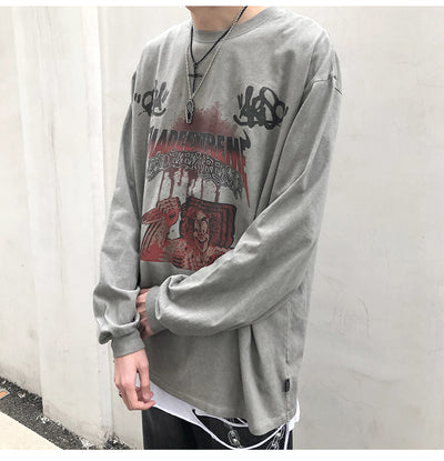 Playera Manga Larga Oscura para Hombre - Image 20