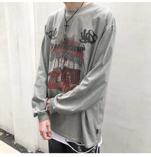 Playera Manga Larga Oscura para Hombre - Image 20