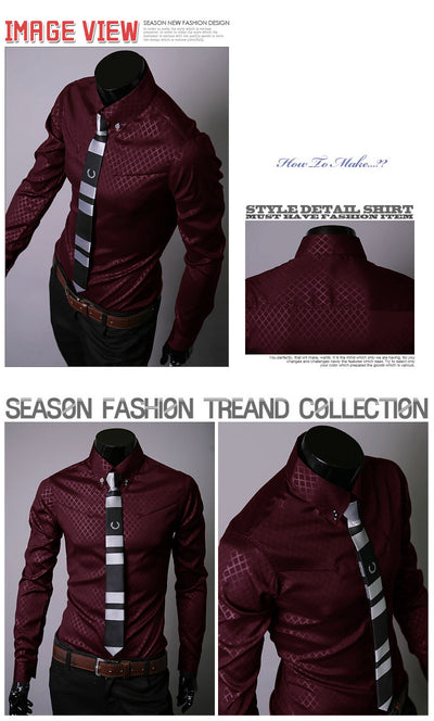 Camisas Ajustadas para Hombre con Diseño de Cuadros y Rayas Premium - Image 21