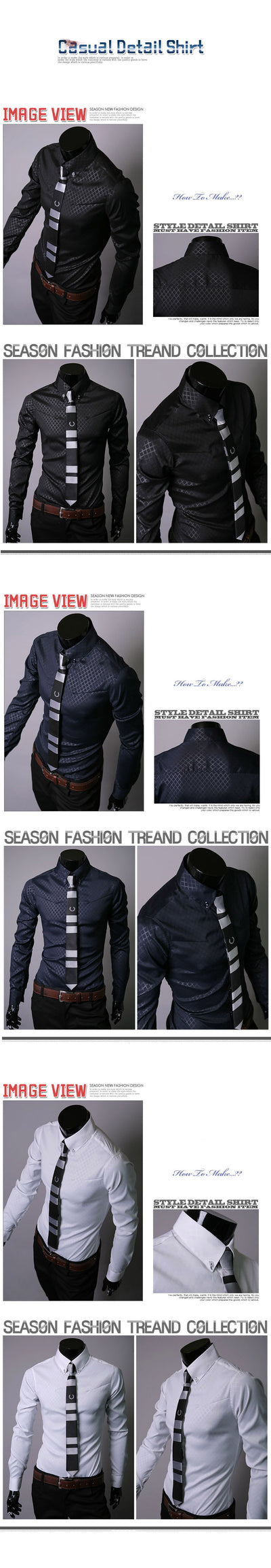 Camisas Ajustadas para Hombre con Diseño de Cuadros y Rayas Premium - Image 23