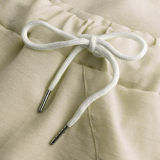 Pantalones Anchos de Lino y Algodón con Bolsillos para Mujer Talla Grande - Image 13