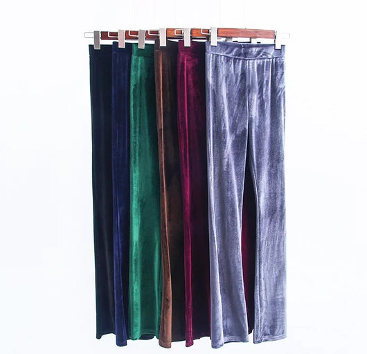 Pantalones Casuales Velvet Micro para Mujer - Image 17
