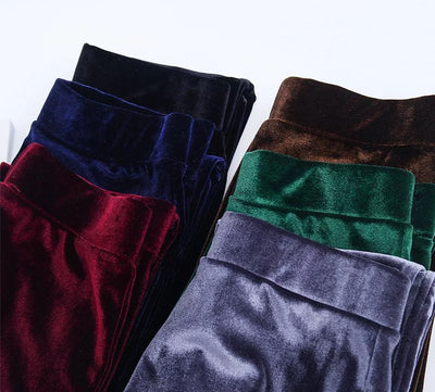 Pantalones Casuales Velvet Micro para Mujer - Image 22