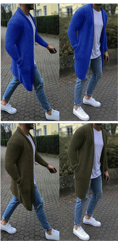 Cardigan Talla Plus Color Sólido - Suéter Versátil y Cómodo - Image 7