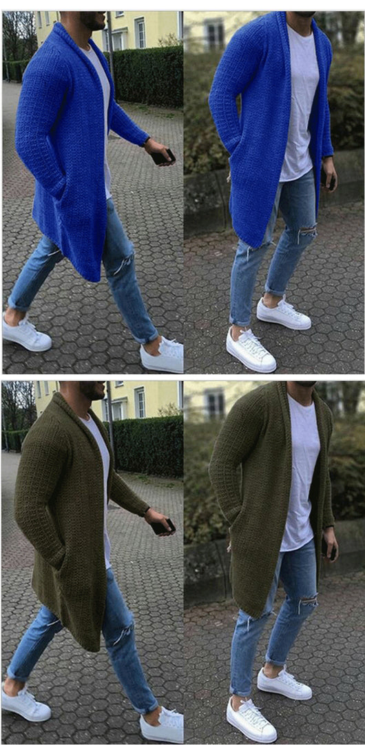 Cardigan Talla Plus Color Sólido - Suéter Versátil y Cómodo - Image 7