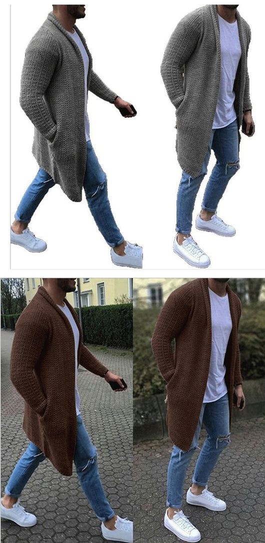Cardigan Talla Plus Color Sólido - Suéter Versátil y Cómodo - Image 8