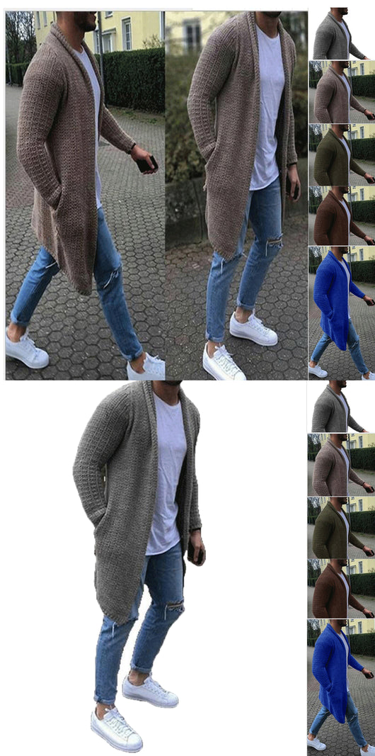 Cardigan Talla Plus Color Sólido - Suéter Versátil y Cómodo - Image 9