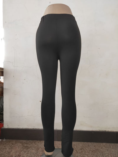 Pantalones Slim Fit con Abertura Frontal Micro - Image 17