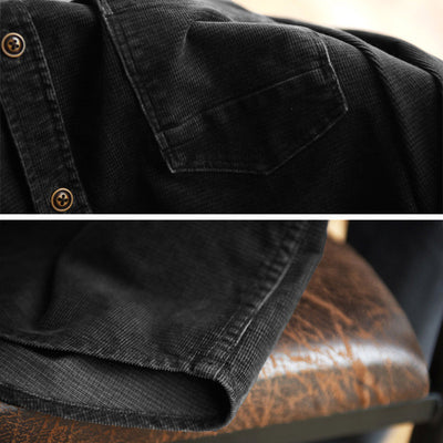 Chaqueta de Pana Casual con Bolsillos para Hombre - Image 11