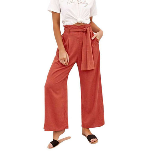 Pantalón Ancho Cropped de Pierna Recta - Image 9