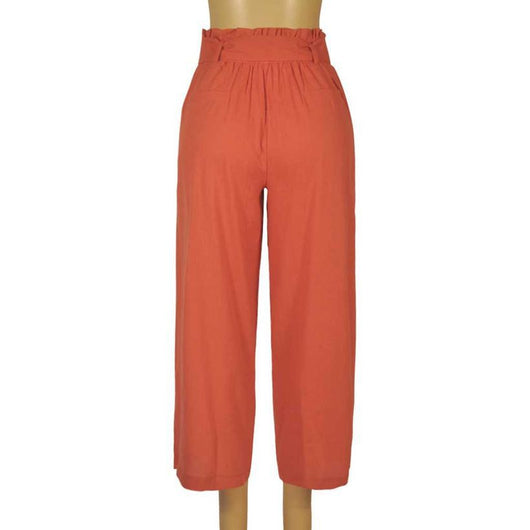 Pantalón Ancho Cropped de Pierna Recta - Image 14