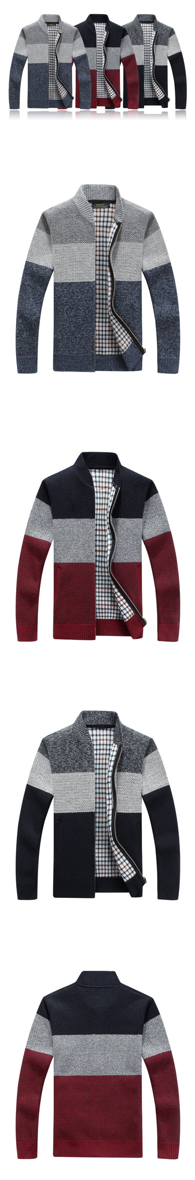 Suéter Saco Hombre Cuello V Oversize Cálido - Image 5