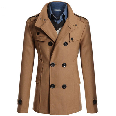 Abrigo Trinchera de Lana Largo y Medio - Image 11