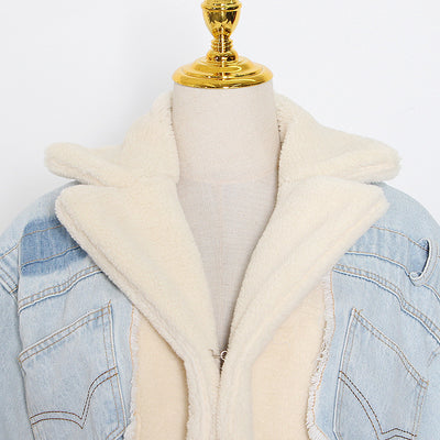 Chaqueta Denim Gruesa con Forro de Lana de Cordero - Image 11