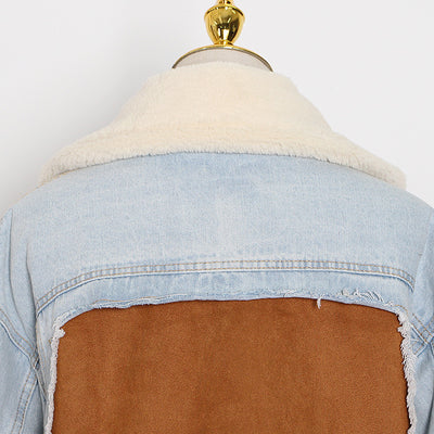 Chaqueta Denim Gruesa con Forro de Lana de Cordero - Image 12