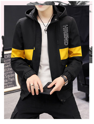 Chaqueta de Béisbol Casual Coreana para Hombre con Capucha y Bordado - Image 15