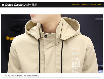 Chaqueta de Béisbol Casual Coreana para Hombre con Capucha y Bordado - Image 19