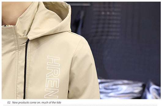 Chaqueta de Béisbol Casual Coreana para Hombre con Capucha y Bordado - Image 20