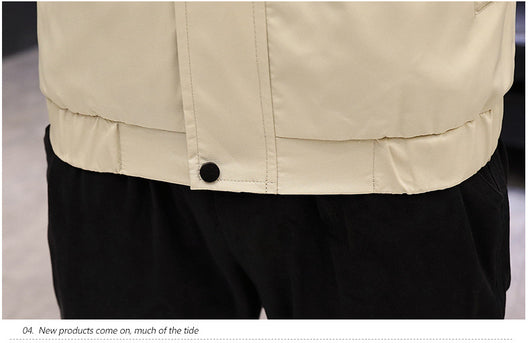 Chaqueta de Béisbol Casual Coreana para Hombre con Capucha y Bordado - Image 22