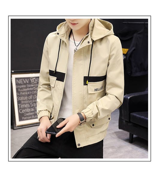 Chaqueta de Béisbol Casual Coreana para Hombre con Capucha y Bordado - Image 25