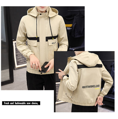 Chaqueta de Béisbol Casual Coreana para Hombre con Capucha y Bordado - Image 26