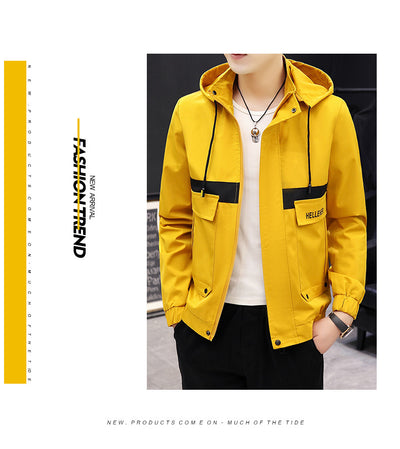 Chaqueta de Béisbol Casual Coreana para Hombre con Capucha y Bordado - Image 28