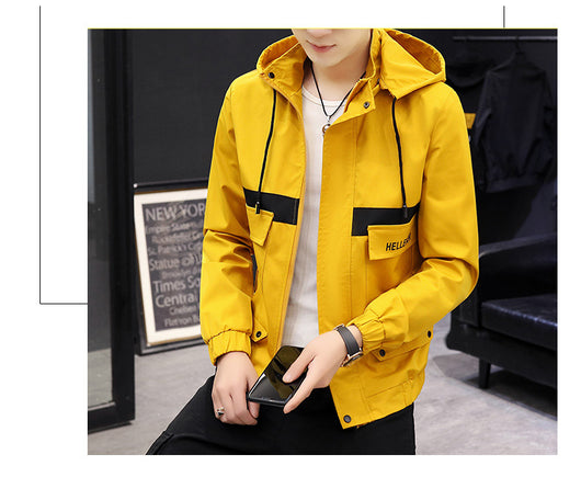 Chaqueta de Béisbol Casual Coreana para Hombre con Capucha y Bordado - Image 29
