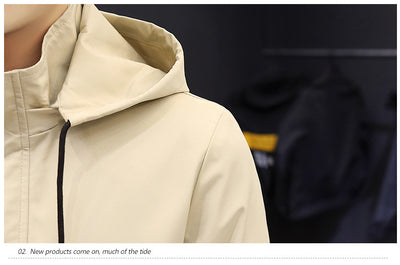 Chaqueta de Béisbol Casual Coreana para Hombre con Capucha y Bordado - Image 38