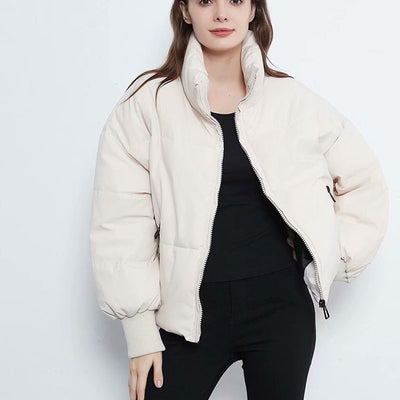 Chaqueta Suelta de Algodón con Temperamento para Mujer - Image 5