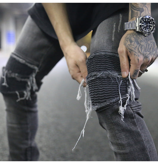 Jeans ajustados con rotos diseñados - Image 21