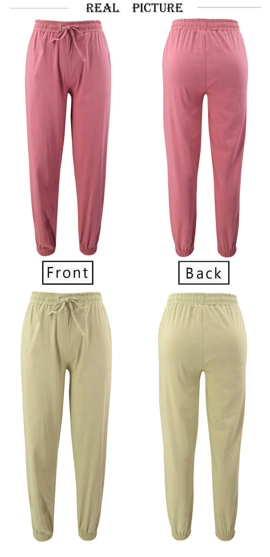 Pantalones Largos de Color Sólido - Image 8