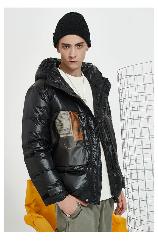 Chamarra Acolchada Brillante para Hombre - Image 5