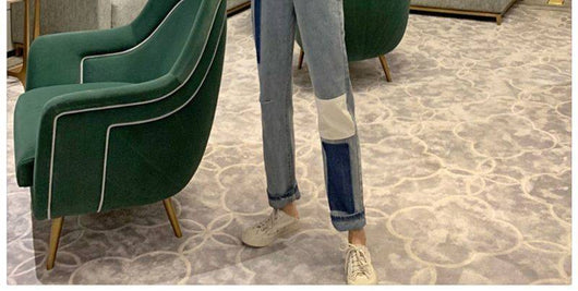 Pantalón Denim Recto Suelto con Costura Premium para Mujer - Image 9
