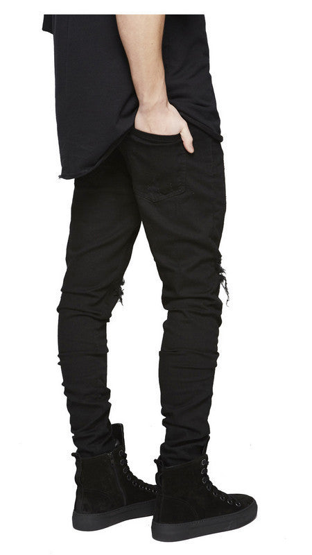 Jeans Rotos para Hombre con Desgarre en Rodillas - Image 22