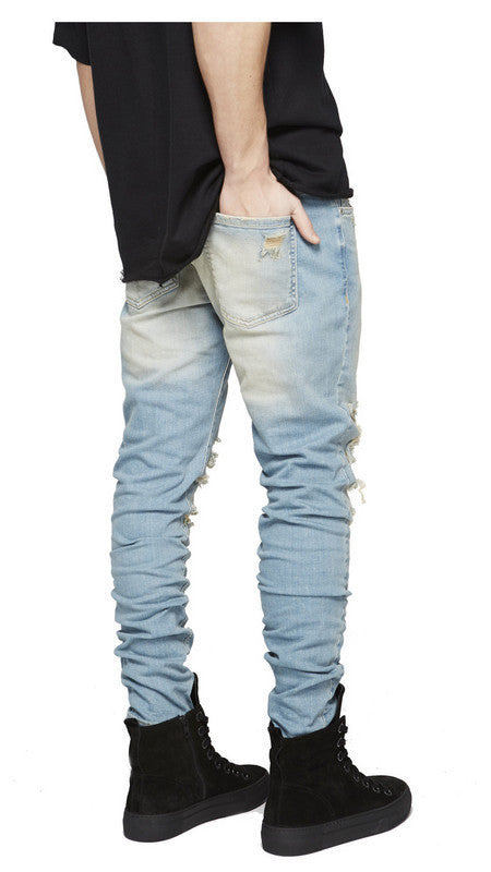 Jeans Rotos para Hombre con Desgarre en Rodillas - Image 26