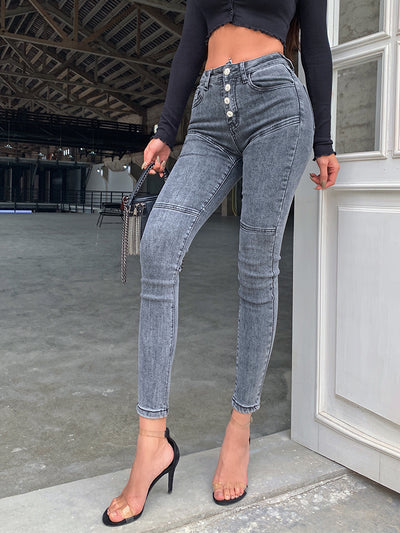 Pantalones Vaqueros Ajustados Cintura Alta para Mujer - Image 26