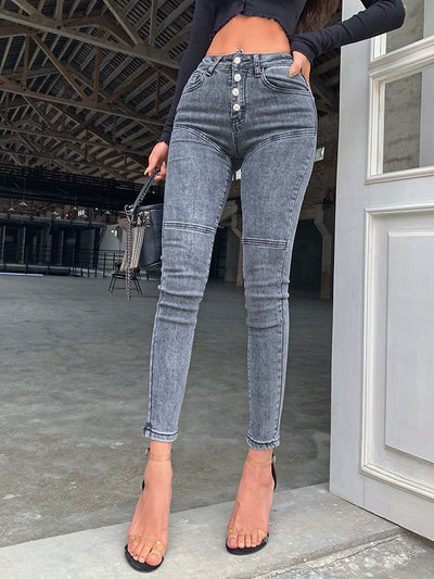 Pantalones Vaqueros Ajustados Cintura Alta para Mujer - Image 27