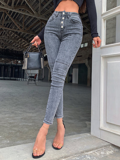 Pantalones Vaqueros Ajustados Cintura Alta para Mujer - Image 28