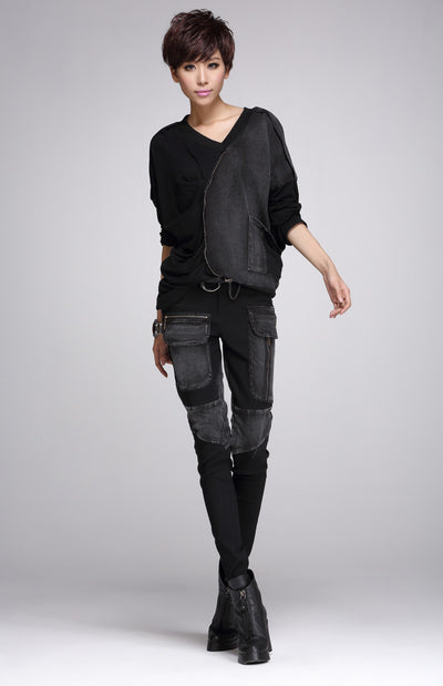Jeans Personalizados con Múltiples Cierres - Image 11