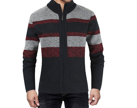 Cardigan Raglan Tallas Grandes para Hombre - Suéter Bicolor Manga Larga - Image 15