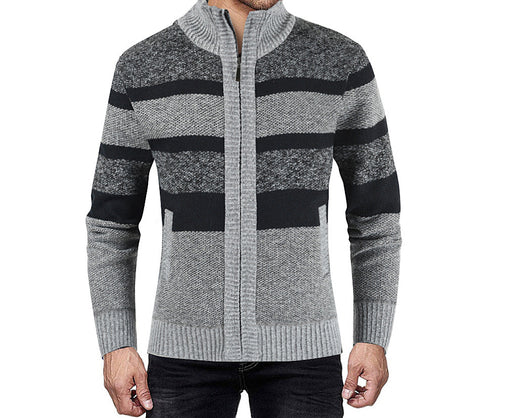 Cardigan Raglan Tallas Grandes para Hombre - Suéter Bicolor Manga Larga - Image 16