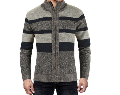 Cardigan Raglan Tallas Grandes para Hombre - Suéter Bicolor Manga Larga - Image 17