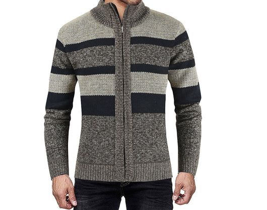Cardigan Raglan Tallas Grandes para Hombre - Suéter Bicolor Manga Larga - Image 17