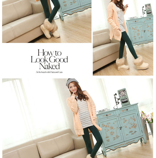 Leggings Térmicos de Invierno para Mujer - Cintura Alta con Forro de Terciopelo - Image 18
