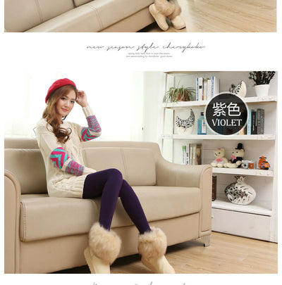 Leggings Térmicos de Invierno para Mujer - Cintura Alta con Forro de Terciopelo - Image 19