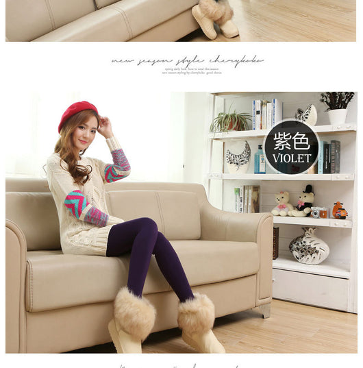 Leggings Térmicos de Invierno para Mujer - Cintura Alta con Forro de Terciopelo - Image 19