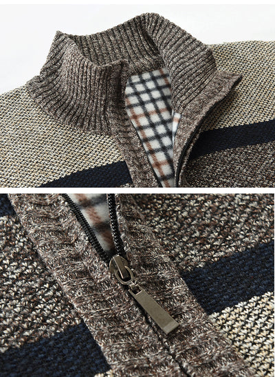 Cardigan Raglan Tallas Grandes para Hombre - Suéter Bicolor Manga Larga - Image 20