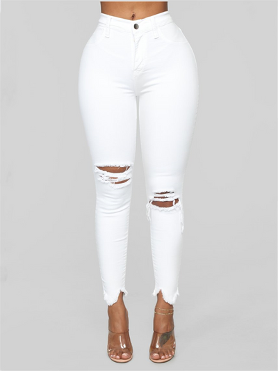 Pantalones Vaqueros Rotos Azul Clásico para Hombre - Image 10